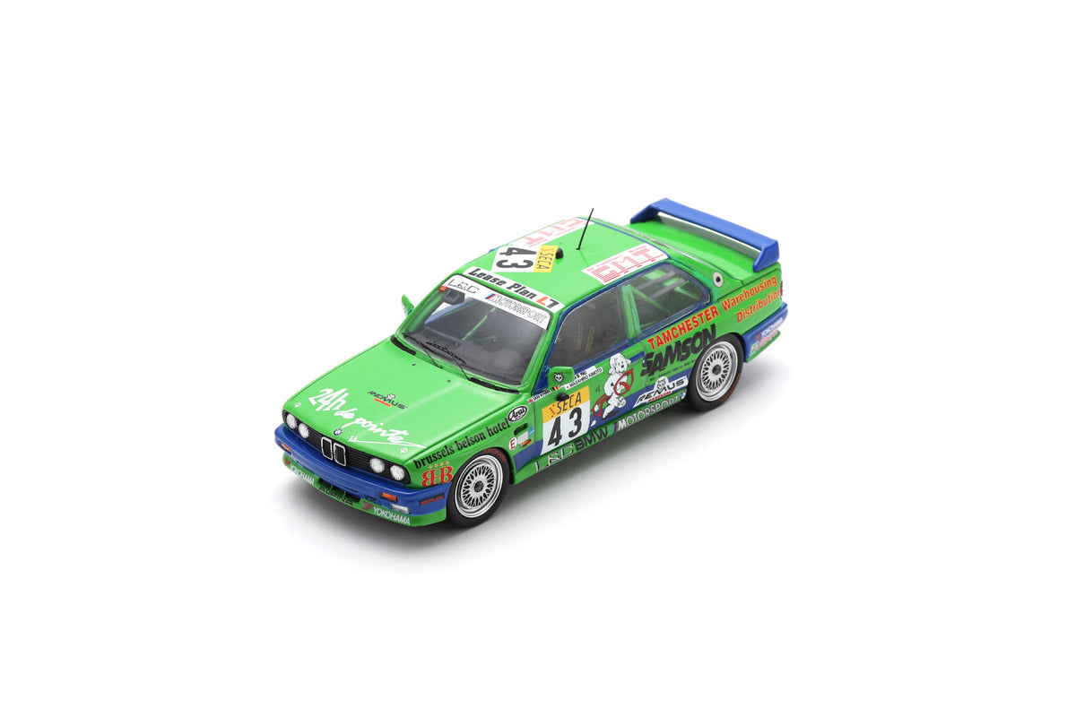 Spark 100SPA12 1/43 BMW M3 E30 No.43 Luby Sport Alpina 24H Spa 1992 I. Khan - D. van de Poele - M. Kimoto
