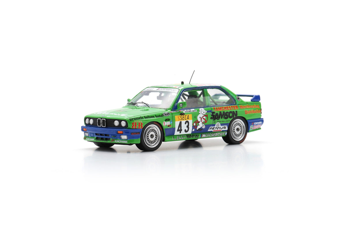Spark 100SPA12 1/43 BMW M3 E30 No.43 Luby Sport Alpina 24H Spa 1992 I. Khan - D. van de Poele - M. Kimoto