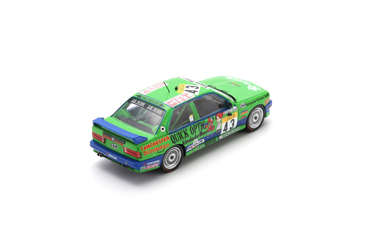 Spark 100SPA12 1/43 BMW M3 E30 No.43 Luby Sport Alpina 24H Spa 1992 I. Khan - D. van de Poele - M. Kimoto