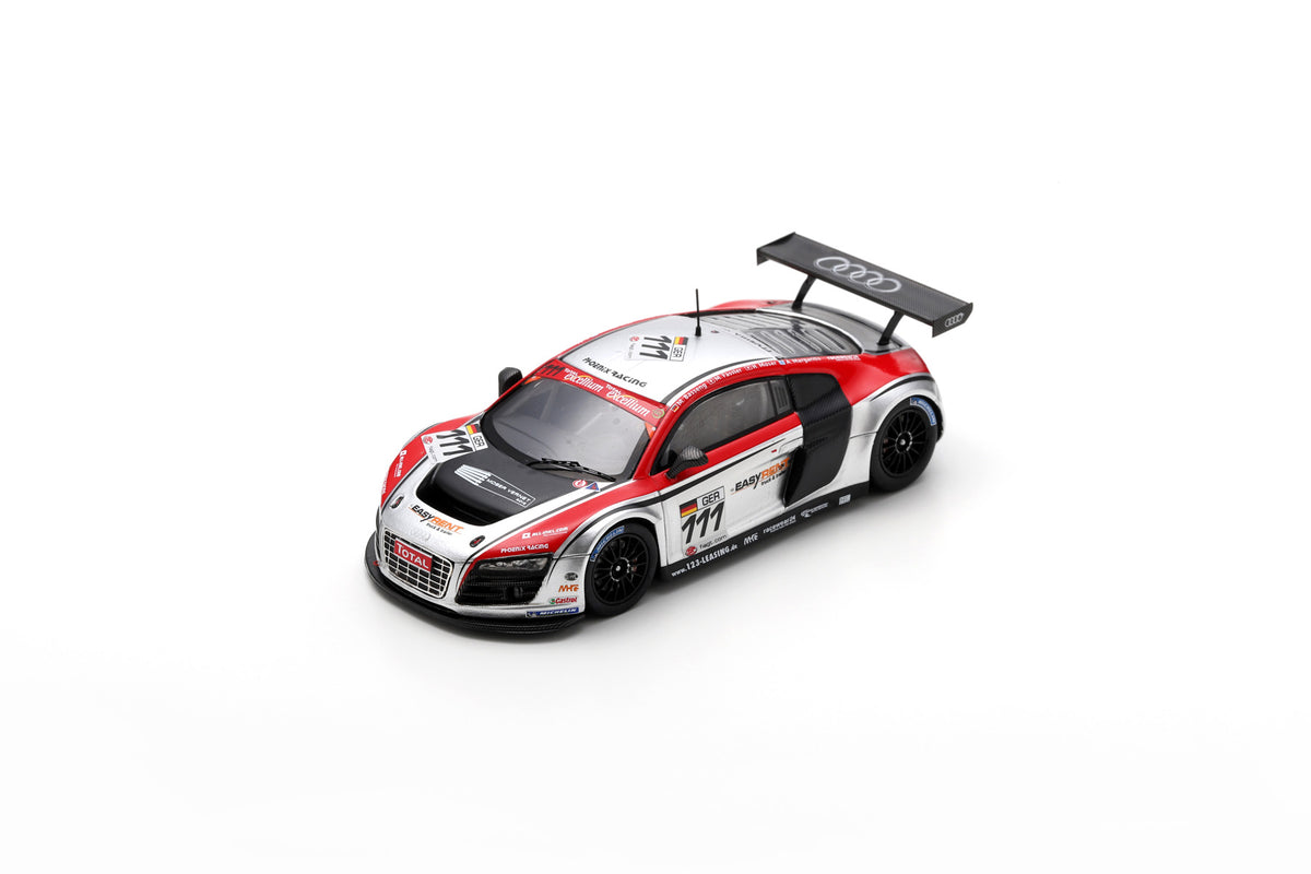 Spark 100SPA21 1/43 Audi R8 LMS No.111 Phoenix Racing 3rd 24H Spa 2009 H. Moser - M. Fässler - A. Margaritis - M. Basseng