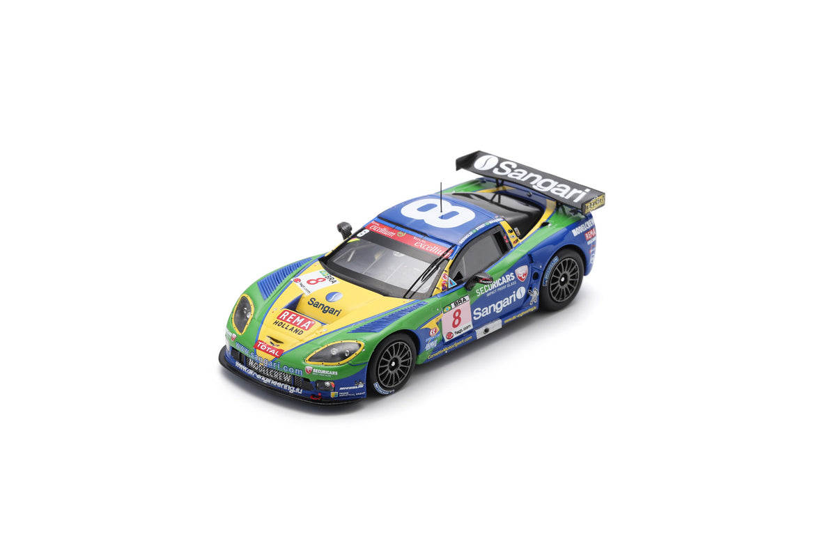 Spark 100SPA22 1/43 Chevrolet Corvette C6.R No.8 Sangari Team Brazil 24H Spa 2009 E. Bernoldi - X. Maassen - R. Streit
