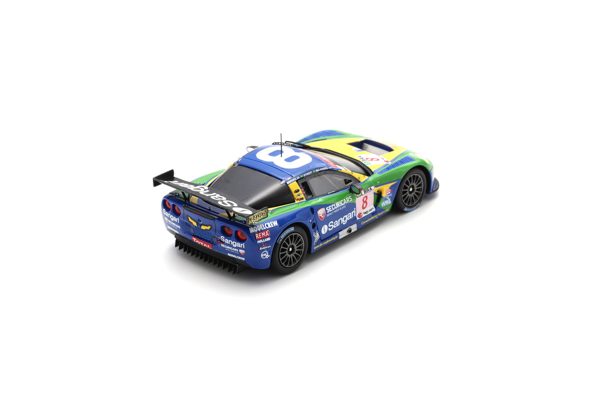 Spark 100SPA22 1/43 Chevrolet Corvette C6.R No.8 Sangari Team Brazil 24H Spa 2009 E. Bernoldi - X. Maassen - R. Streit