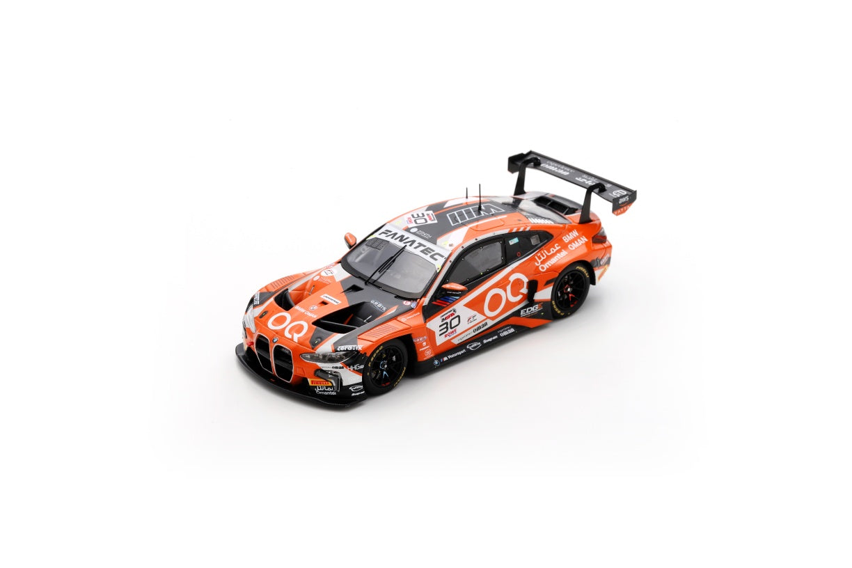 ミニカー 1/43 OQ by Oman Racing BMW M4 GT3 2024 BMW M4 GT3 No.30 OQ by Oman Racing 24H Spa 2024 - Spark Model Car