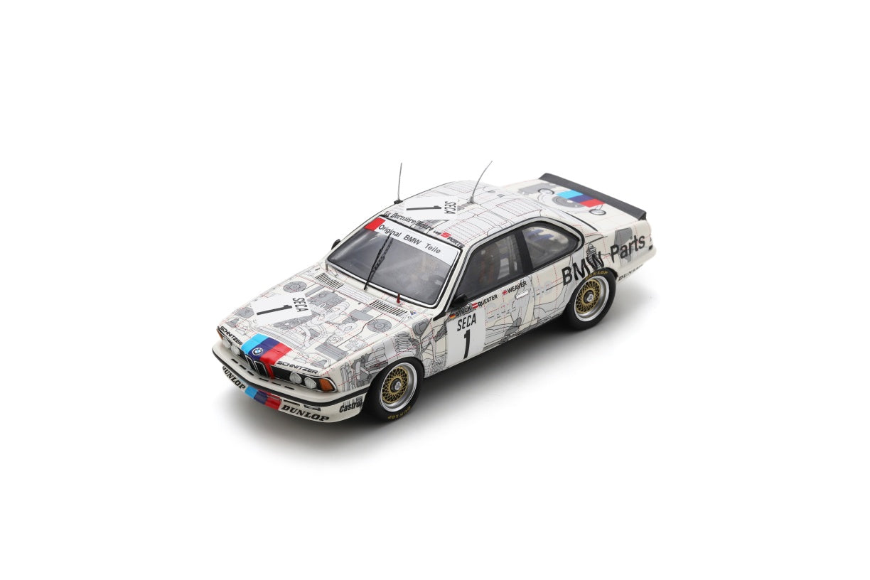 Spark SB658 1/43 BMW 635 Csi No.1 24H Spa 1984 D. Quester - H-J. Stuck - J. Weaver