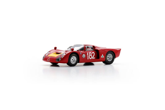 【2025年12月以降発売予定】 Spark SI036 1/43 Alfa Romeo T33-2 No.182 6th Targa Florio 1968 G. Baghetti - G. Biscaldi