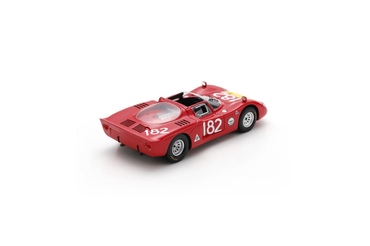 【2025年12月以降発売予定】 Spark SI036 1/43 Alfa Romeo T33-2 No.182 6th Targa Florio 1968 G. Baghetti - G. Biscaldi