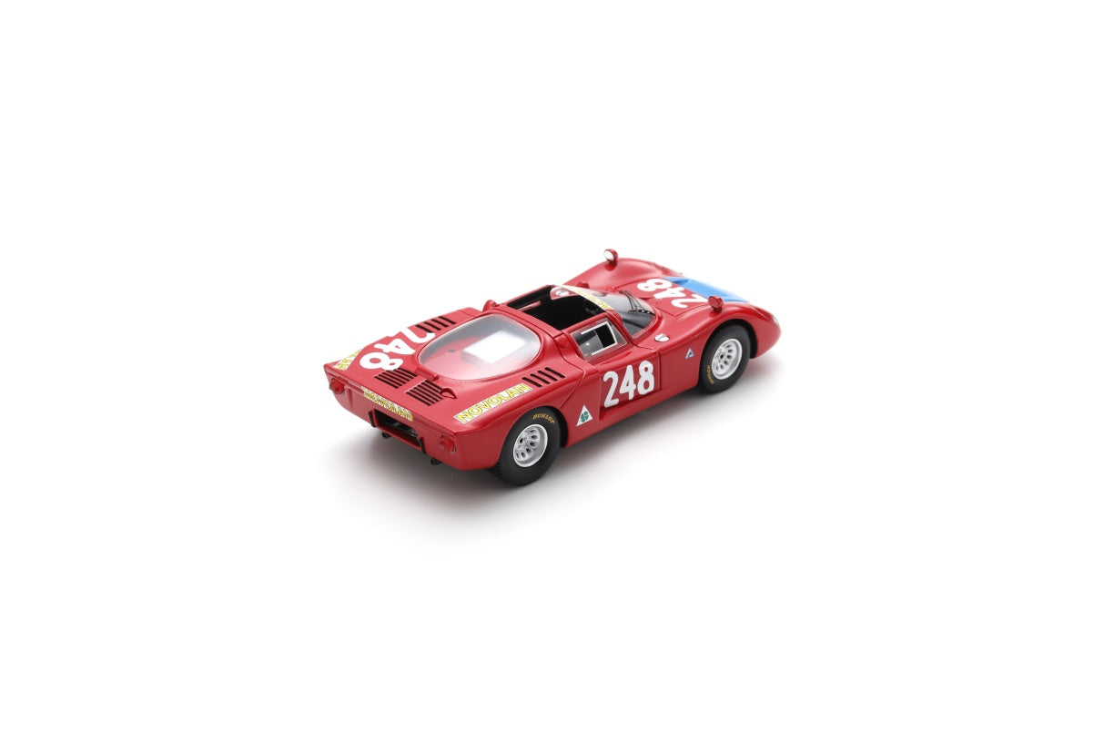 【2025年12月以降発売予定】 Spark SI037 1/43 Alfa Romeo T33-2 No.248 5th Targa Florio 1969 E. Pinto - G. Alberti