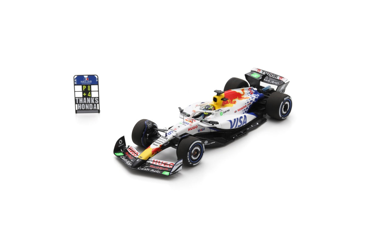 Spark S9574 1/43 Racing Bulls VCARB 02 No.6 Visa Cash App Racing 8th Japanese GP 2025Bulls Formula One Team Isack Hadjar
