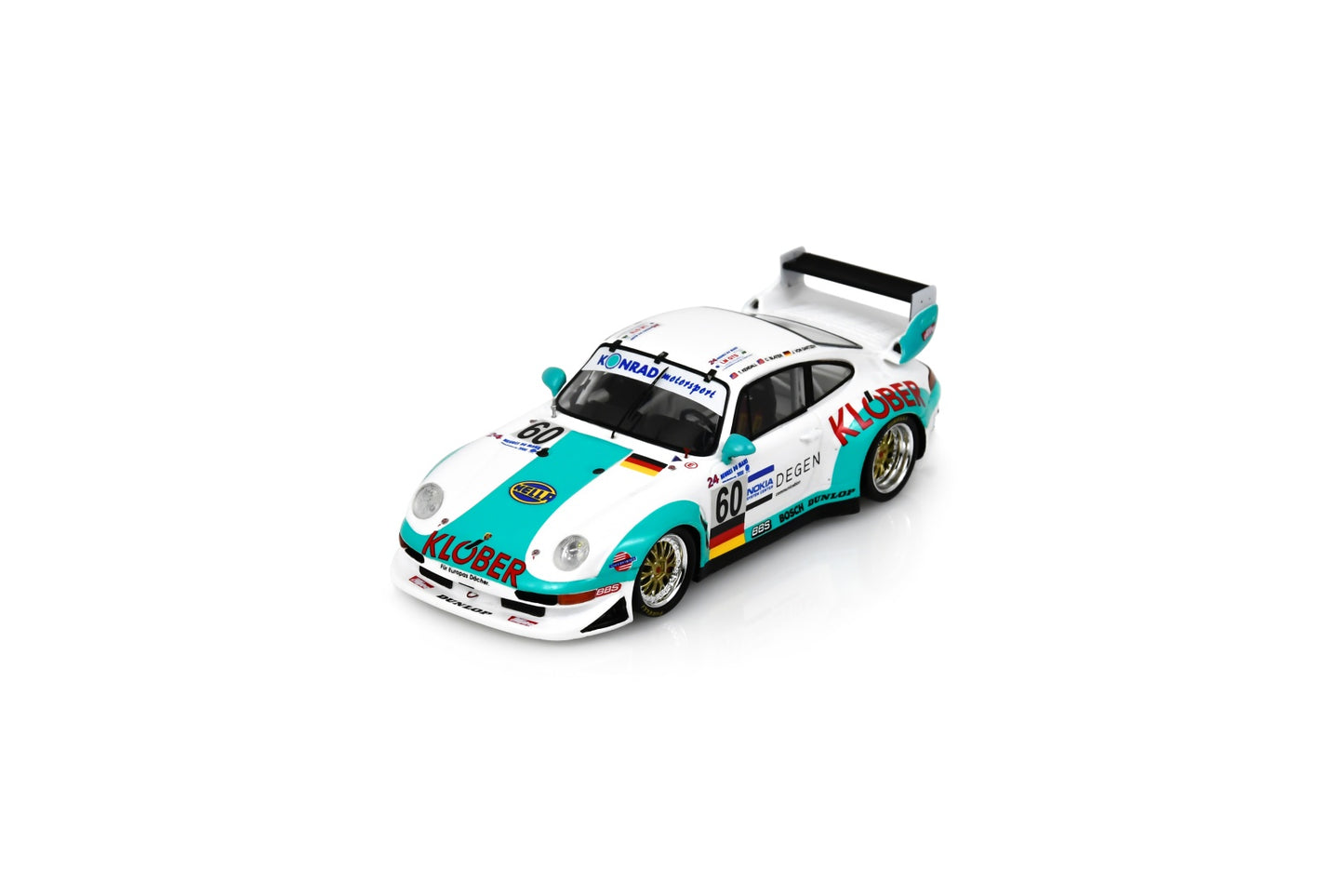 【2025年12月発売予定】 Spark S9936 1/43 Porsche 911 GT2 No.60 24H Le Mans 2000 J-V. Gartzen - C. Slater - T. Kendall