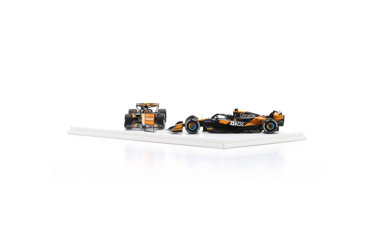 Spark S9571 1/43 McLaren MCL38 No.4 & No.81 Constructor Champion 2024 Lando Norris & Oscar Piastri 2 cars set