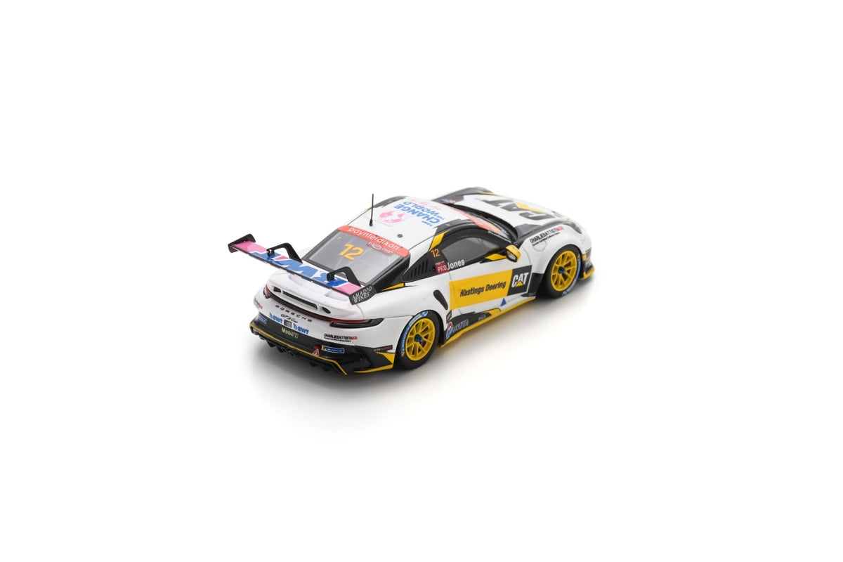 Spark AS066 1/43 Porsche 911 GT3 Cup No.12 Porsche Carrera Cup Australia Champion 2024 Harri Jones