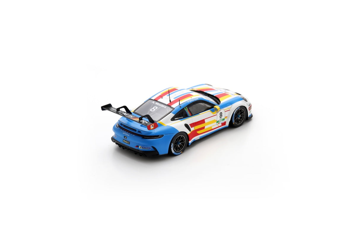 Spark SI028 1/43 Porsche 911 GT3 Cup No.8 Porsche Carrera Cup Italia Champion 2024 Keagan Masters