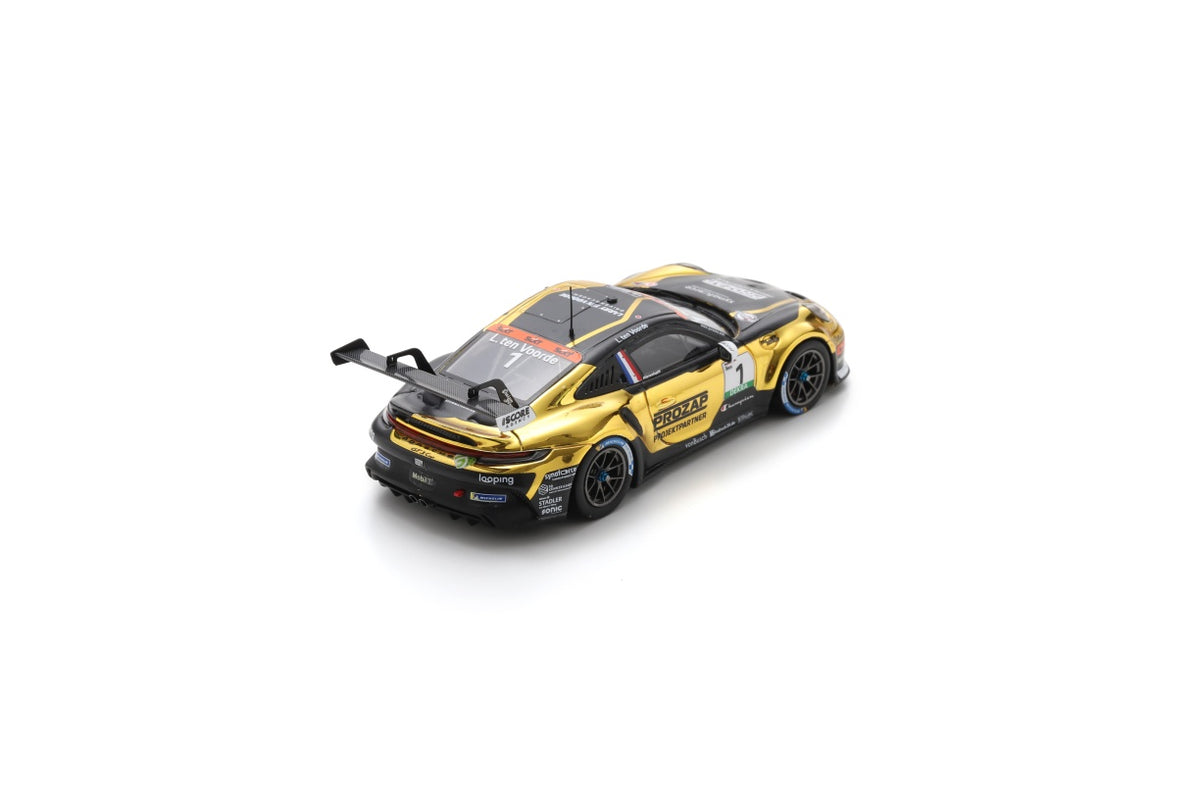 Spark SG718 1/43 Porsche 911 GT3 Cup No.1 Porsche Carrera Cup Deutschland Champion 2024 Larry ten Voorde