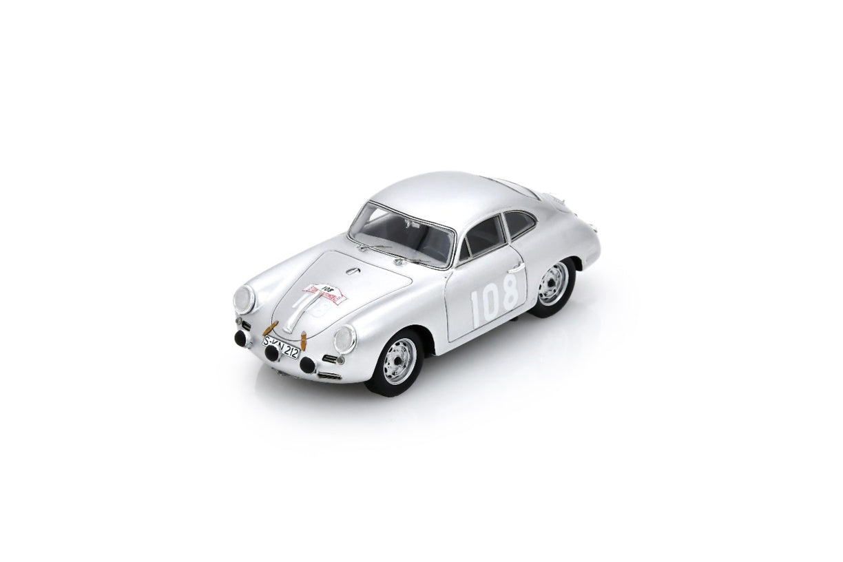 【2026年1月発売予定】 Spark S6145 1/43 Porsche 356 BT5 No.108 Winner Tour De Corse 1960 H. Linge - P-E. Strähle