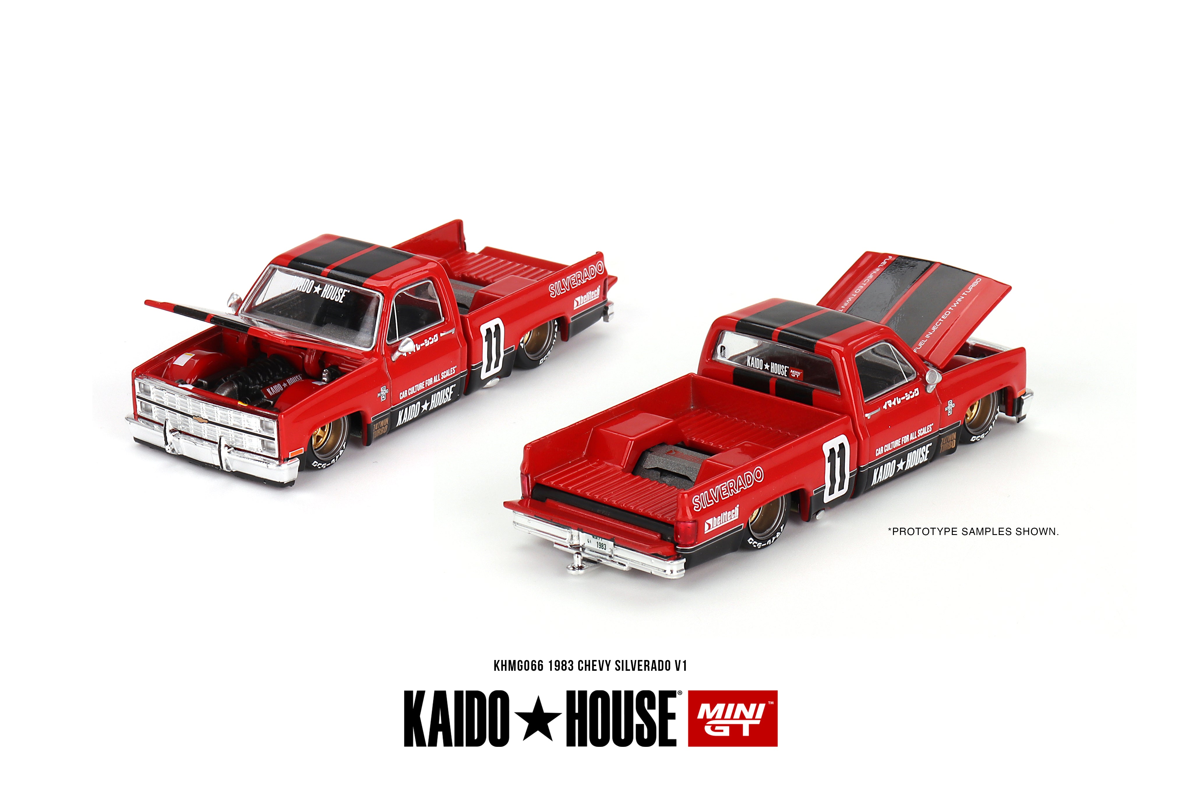 MINI GT KHMG066 1/64 シボレー シルバラード KAIDO V1(左ハンドル