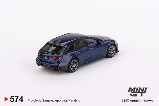 MINI GT MGT00574-L 1/64 アウディ ABT RS6-R ナバーラブルーメタリック (左ハンドル)