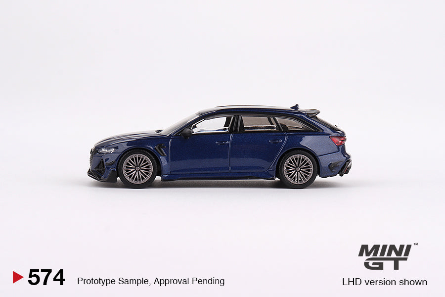 MINI GT MGT00574-L 1/64 アウディ ABT RS6-R ナバーラブルーメタリック (左ハンドル)