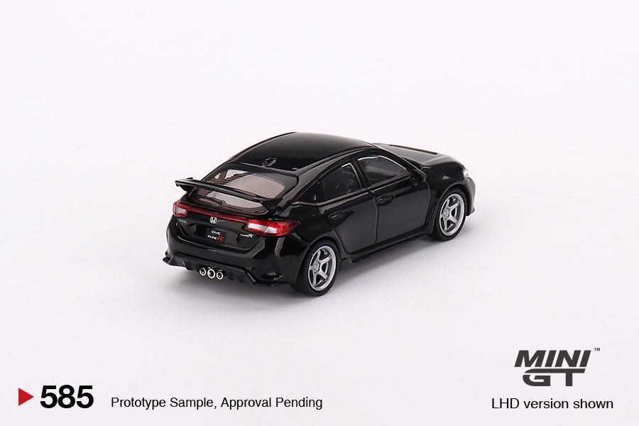 MINI GT MGT00585-L 1/64 Honda シビック Type R 2023 クリスタルブラック・パール W/ Advan GT Wheel(左ハンドル)