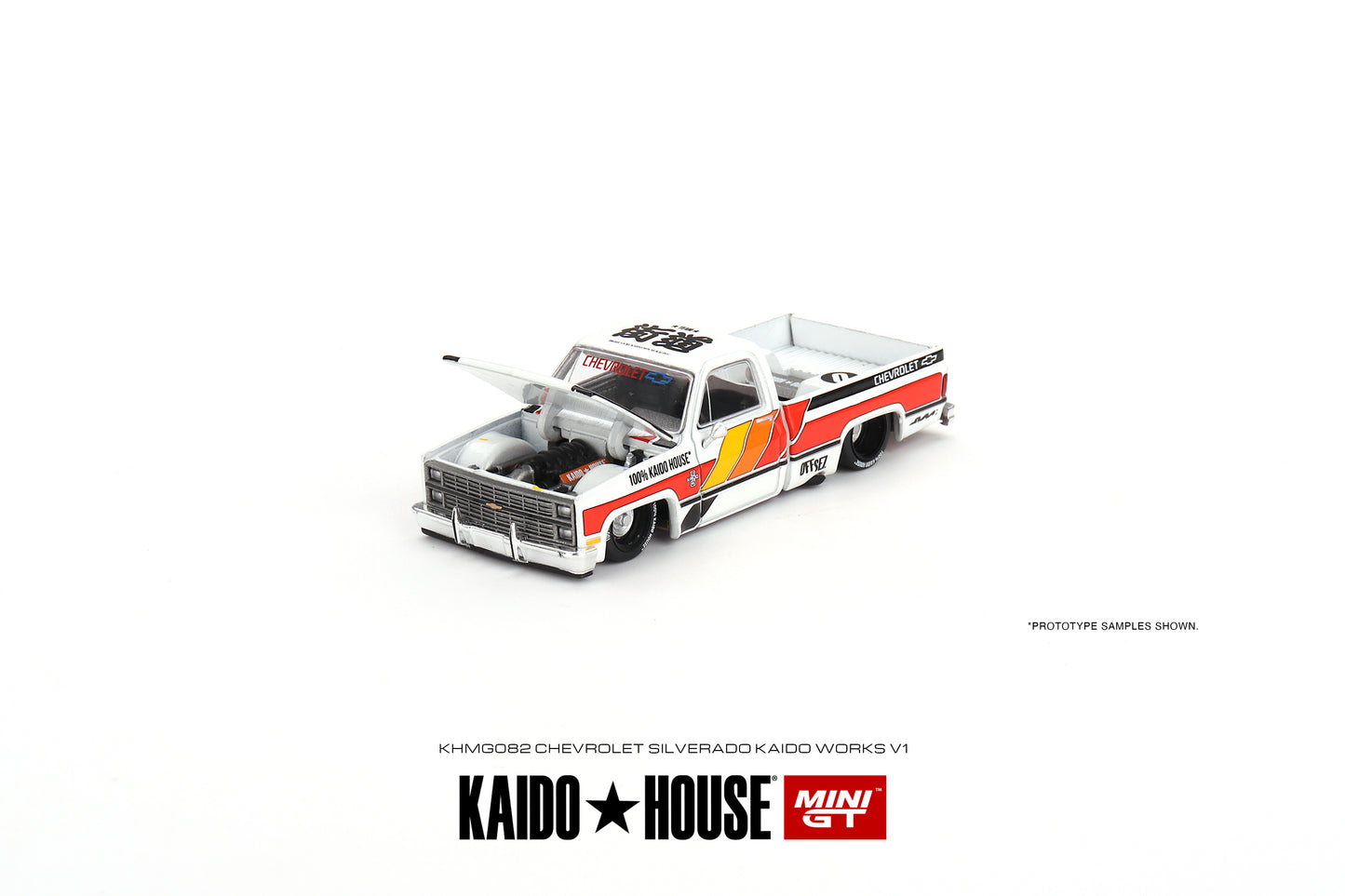 MINI GT KHMG082 1/64 シボレー シルバラード KAIDO WORKS V1(左ハンドル)
