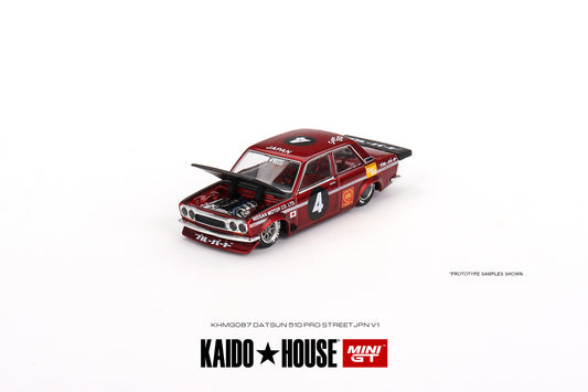 MINI GT KHMG087 1/64 ダットサン KAIDO 510 プロストリート JAPAN V1 (左ハンドル)