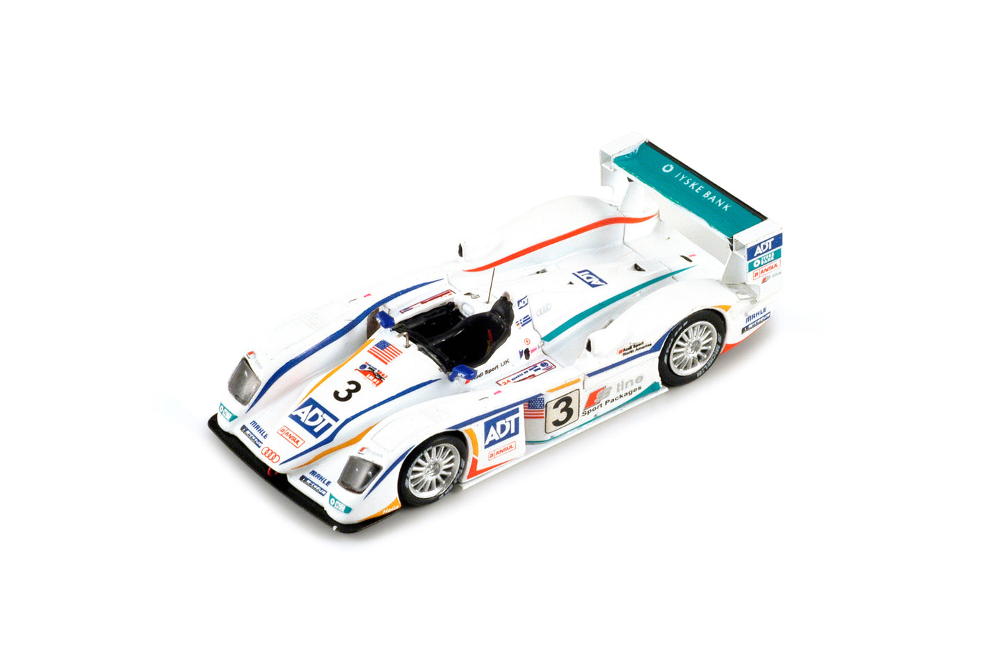 【2025年5月発売予定】 Spark 18LM05 1/18 Audi R8 No.3 Champion Racing Winner 24H Le Mans 2005 M. Werner - JJ. Lehto - T. Kristensen