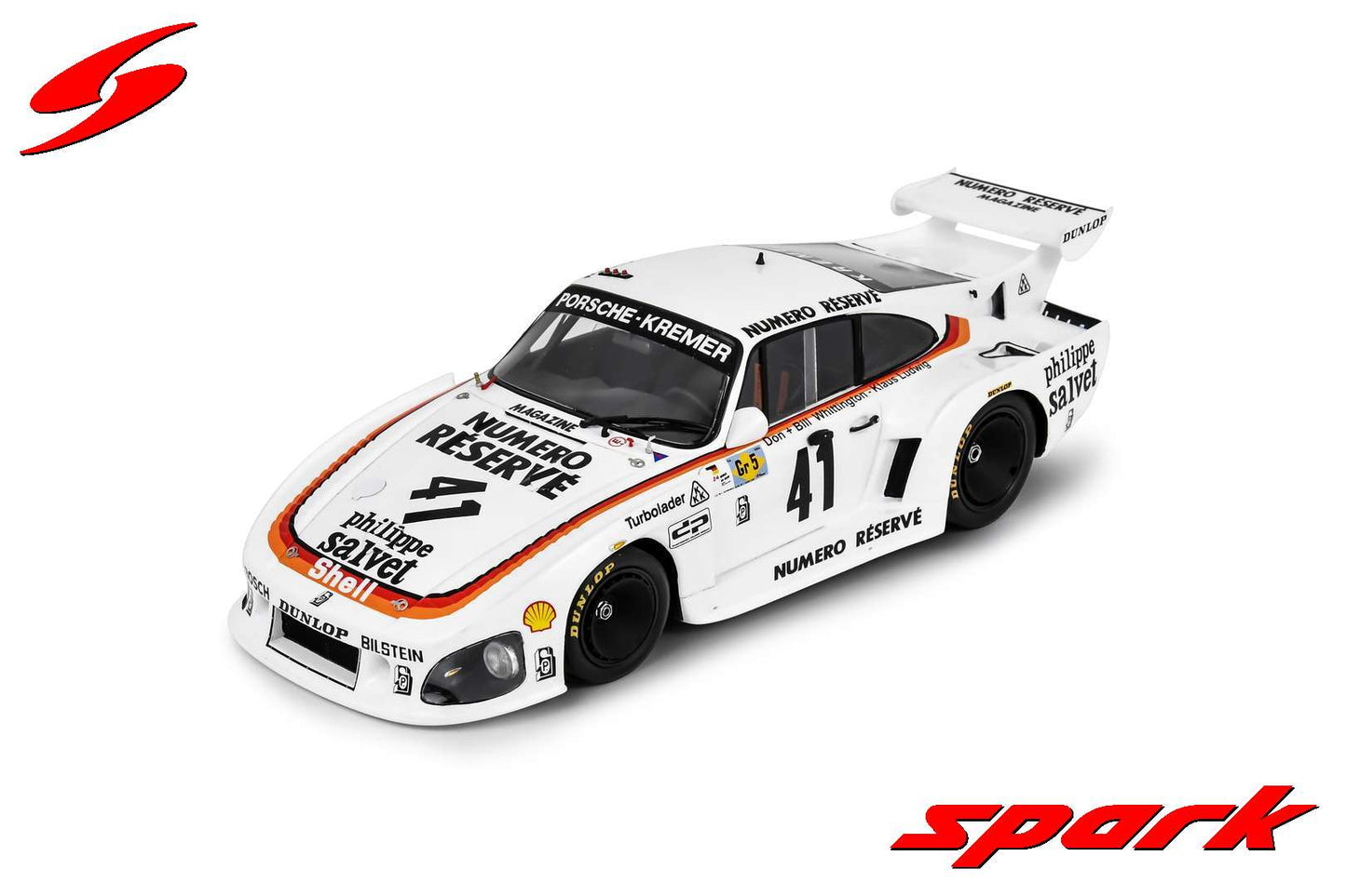Spark 18LM79 1/18 Porsche 935 K3 No.41 Winner Le Mans 24H 1979 K. Ludwig - B. Whittington - D. Whittington