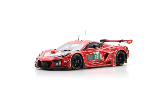 【2026年4月発売予定】 Spark 18S1071 1/18 Corvette Z06 LMGT3.R No.13 AWA RACING Le Mans 24H 2025 O. Fidani - L. Kern - M. Bell