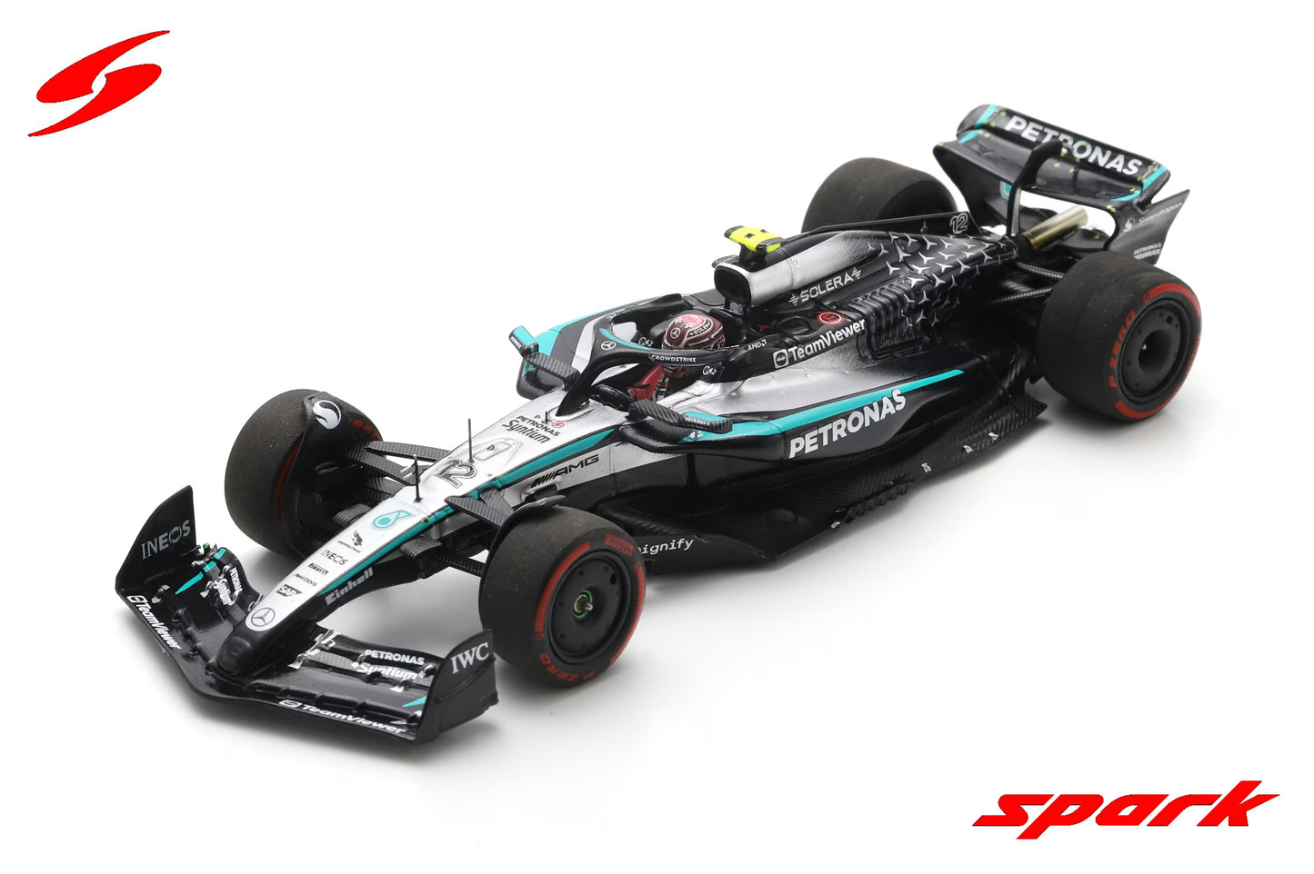 【2026年6月発売予定】 Spark 18S1253 1/18 Mercedes W16 No.12 Mercedes-AMG PETRONAS Formula One Team 2025 Sprint Qualifying Pole Miami GP 2025 Kimi Antonelli