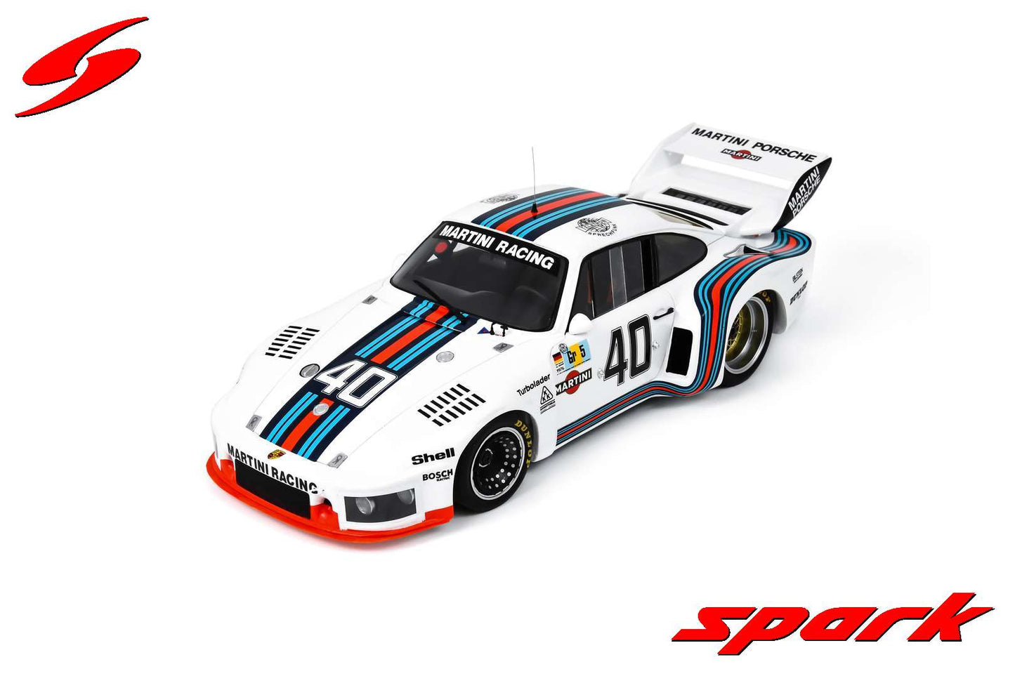 Spark 18S618 1/18 Porsche 935 No.40 4th Le Mans 24H 1976 R. Stommelen - M. Schurti