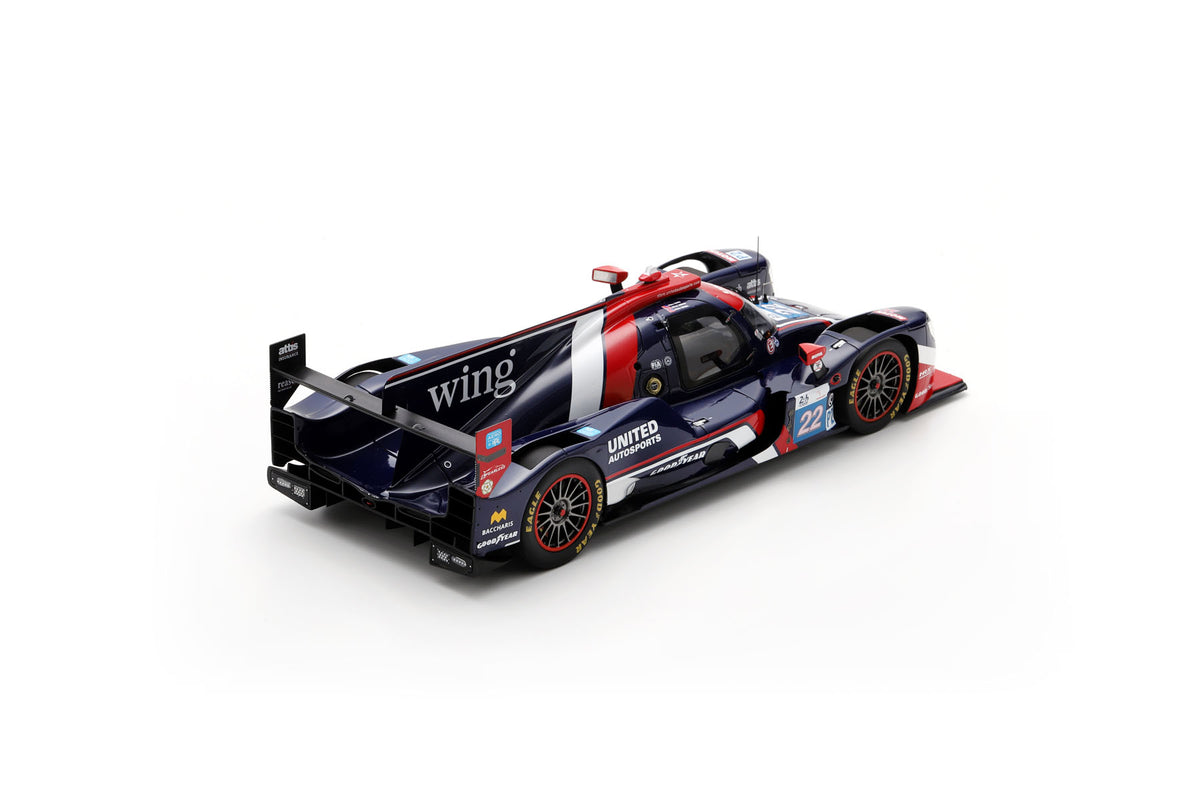 Spark 18S654 1/18 Oreca 07 - Gibson No.22 UNITED AUTOSPORTS Winner LMP2 class Le Mans 24H 2024 O. Jarvis - B. Garg - N. Siegel