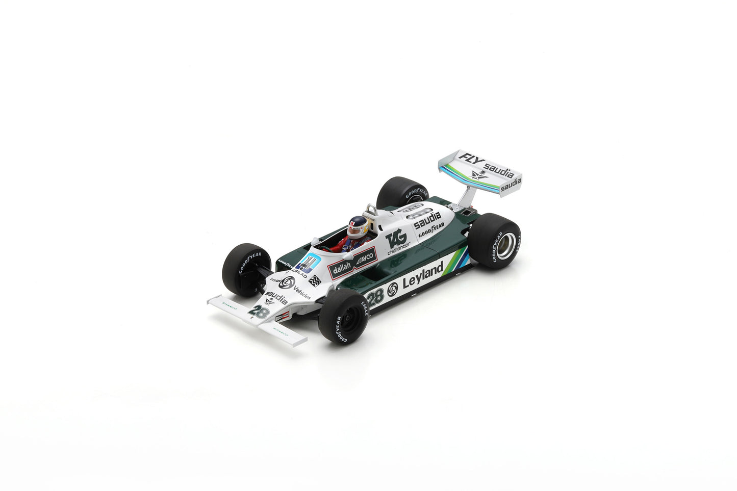 Spark 18S736 1/18 Williams FW07C No.28 Winner Monaco GP 1980 Carlos Reutemann
