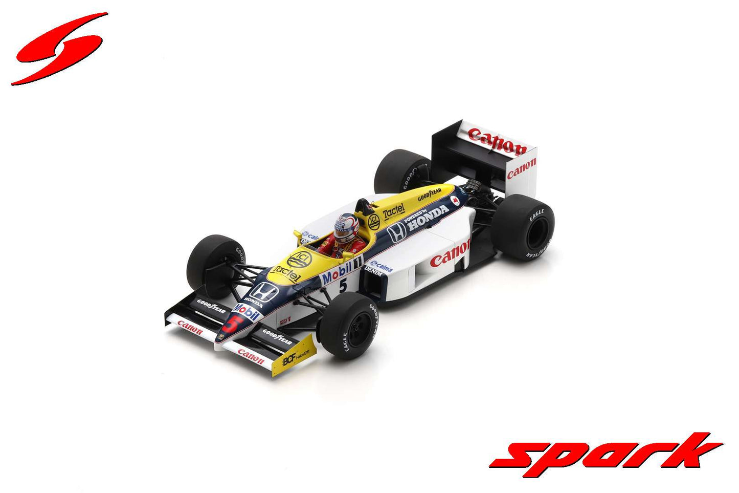 Spark 18S738 1/18 Williams FW11 No.5 Winner British GP 1986 Nigel Mansell