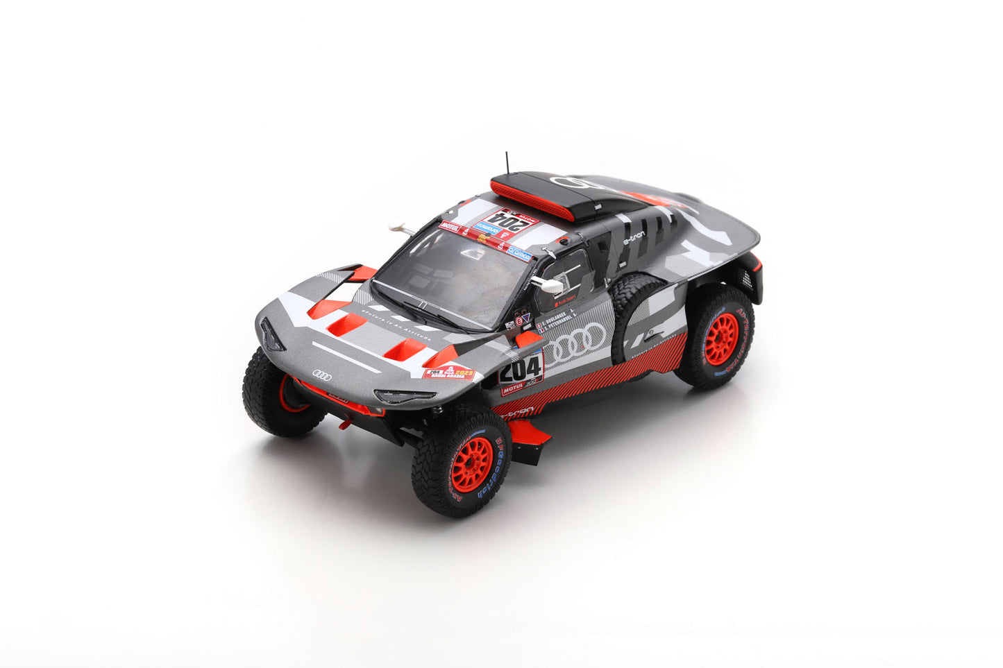 Spark 18S792 1/18 Audi RS Q e-tron No.204 Dakar Rally 2023 S. Peterhansel - É. Boulanger