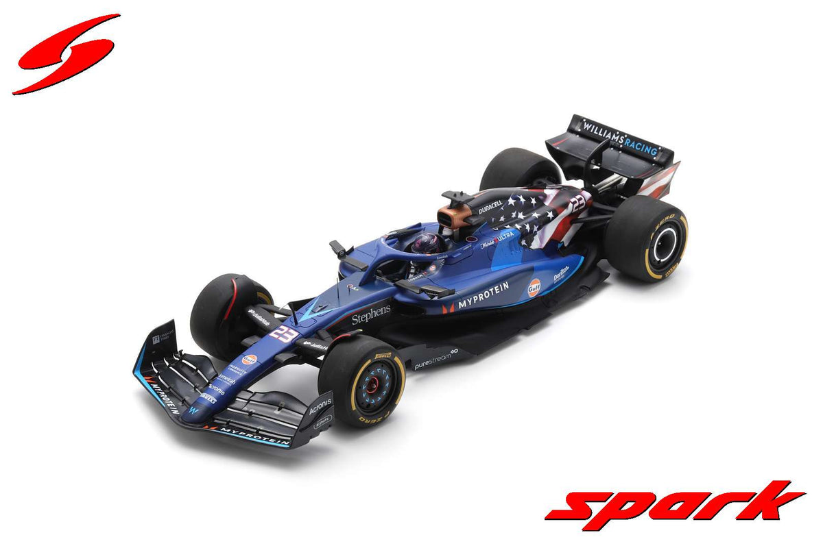 Spark 18S964 1/18 Williams F1 FW45 No.23 Williams Racing 9th USA GP 2023 Alex Albon