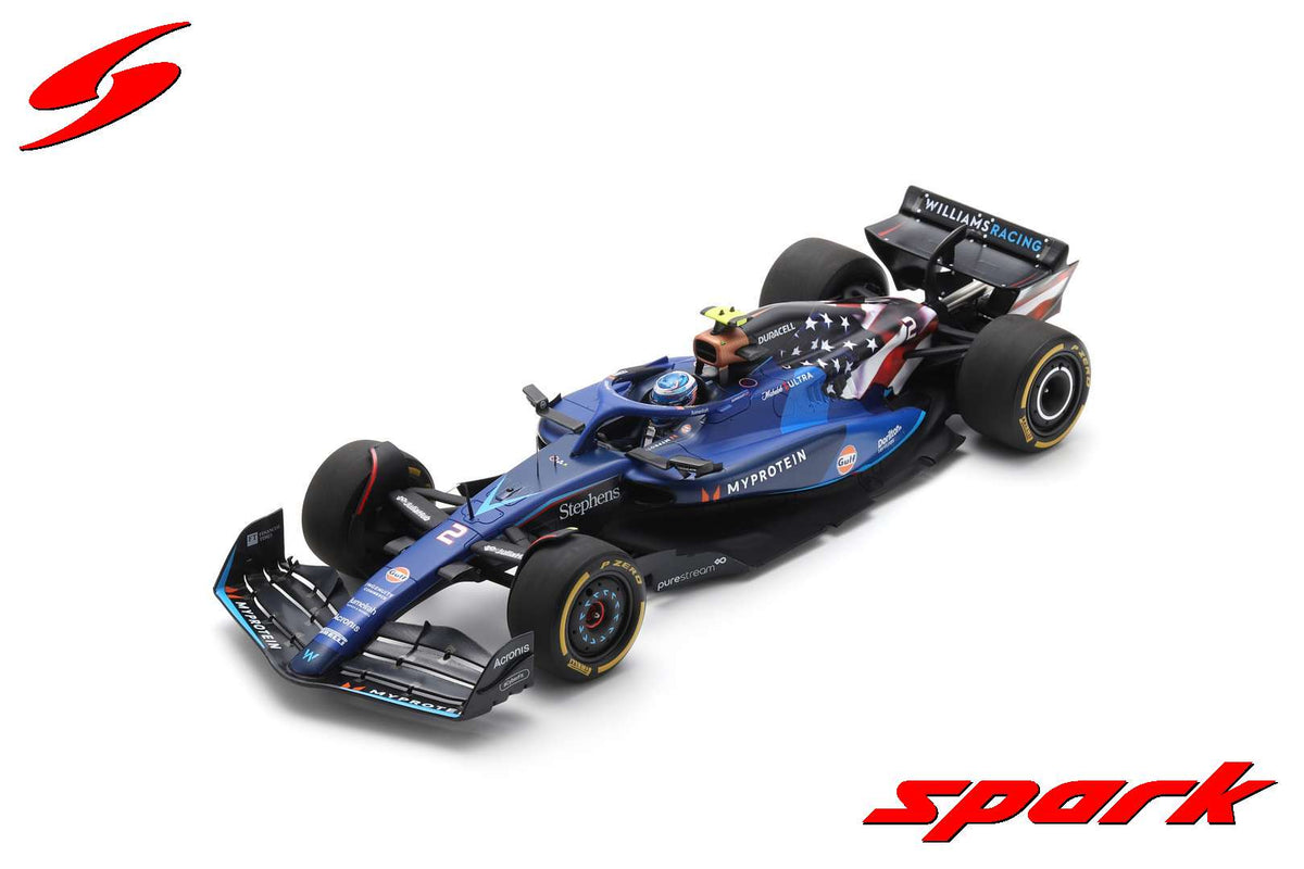 Spark 18S965 1/18 Williams F1 FW45 No.2 Williams Racing 10th USA GP 2023 Logan Sargeant