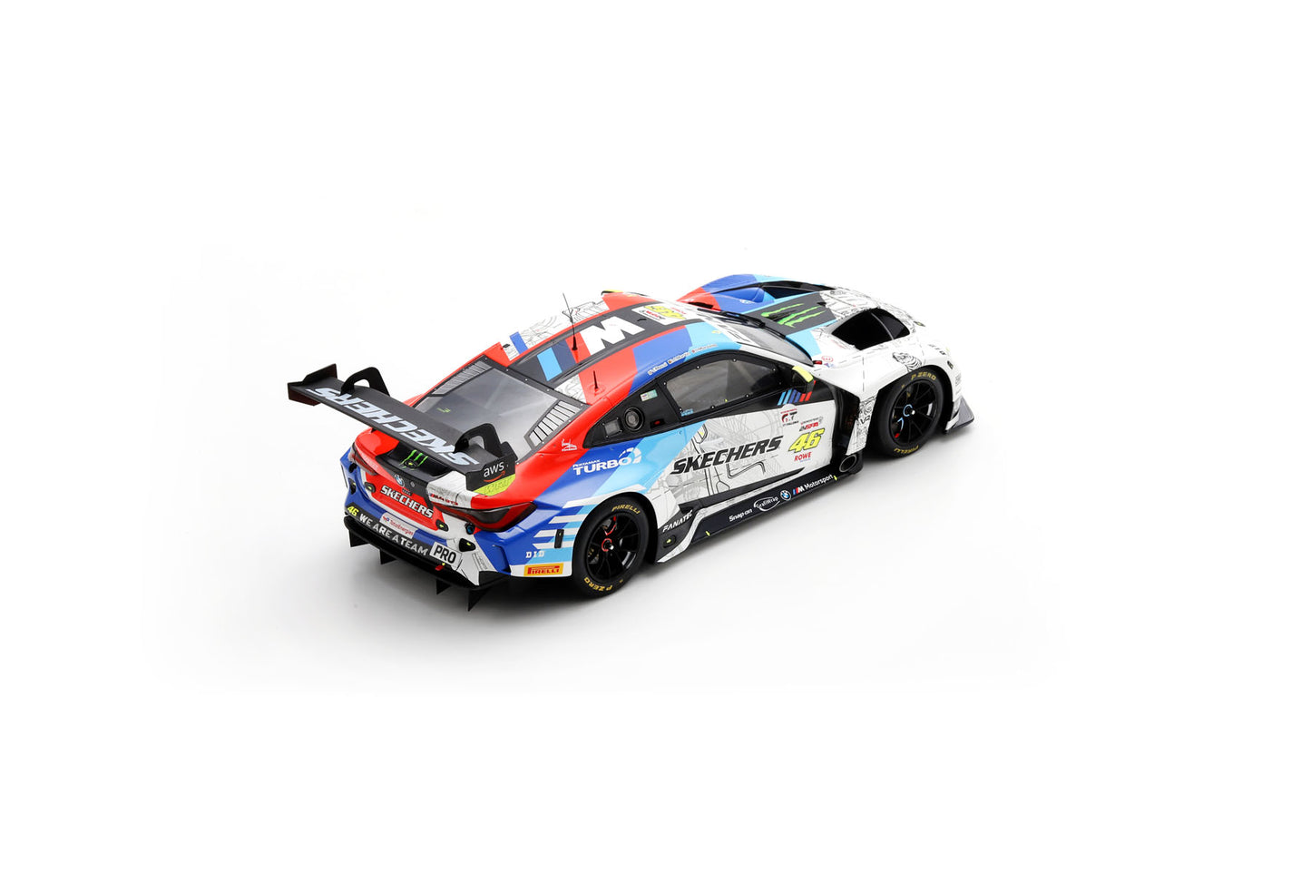 Spark 18SB069 1/18 BMW M4 GT3 No.46 Team WRT 24H Spa 2024 R. Marciello – M. Martin – V. Rossi