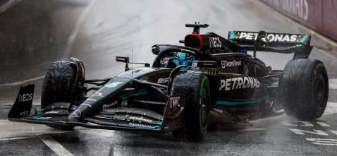 Spark S8578 1/43 Mercedes-AMG Petronas F1 W14 E Performance No.63 Mercedes-AMG Petronas Formula One Team5th Monaco GP 2023 George Russell