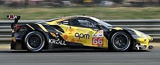 Looksmart LSLM166 1/43 Ferrari 488 GTE EVO No.66 JMW MOTORSPORT 24H Le Mans 2023T. Neubauer - L. Prette - G. Petrobelli