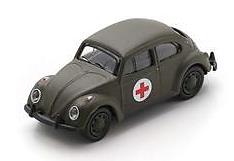 Schuco 452680600 1/87 VW Beetle, German Army Medic Unit