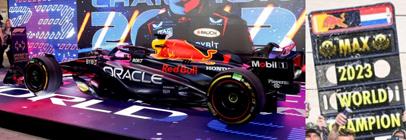Spark S8919 1/43 Oracle Red Bull Racing RB19 No.1 Oracle Red Bull Racing Winner Qatar GP 2023 Formula One Drivers's Champion Max Verstappen