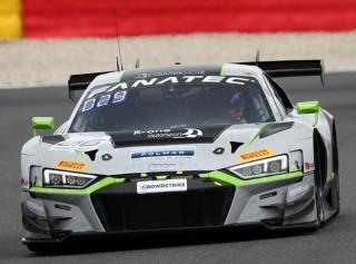 Spark SB717 1/43 Audi R8 LMS GT3 EVO II No.26 Sainteloc Junior Team 3rd Silver Cup 24H Spa 2023 E. Bastard - P. Evrard - G. Demoustier - A. Doquin