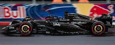 Spark S8938 1/43 Alfa Romeo F1 Team Stake C43 No.77 Alfa Romeo F1 Team ORLEN Las Vegas GP 2023 Valtteri Bottas