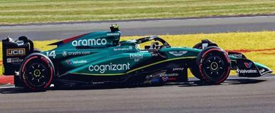 Spark 12S043 1/12 Aston Martin AMR23 No.14 Aston Martin Aramco Cognizant F1 Team 7th British GP 2023 Fernando Alonso