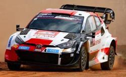 Spark S6738 1/43 TOYOTA GR Yaris Rally1 HYBRID No.17 TOYOTA GAZOO Racing WRT Winner Rally Safari 2023 S. Ogier - V. Landais