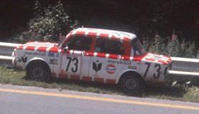 Spark 100SPA06 1/43 Simca 1000 Rallye 2 No.73 Marabout Racing Team 24H Spa 1974 J-M. Herman - R. Lambert