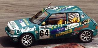 【2024年8月以降発売予定】 Spark 100SPA15 1/43 Peugeot 205 GTi No.64 Ecurie Bruxelloise 24H Spa 1997 E. Schwilden - J.M. Delporte - P. Van de Berkt