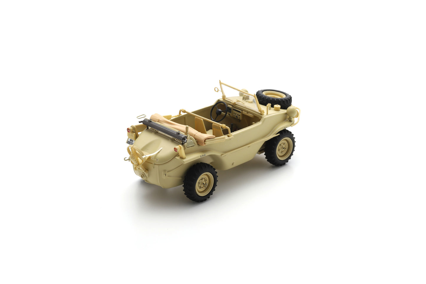 【2026年6月以降発売予定】 Schuco 35U00004 1/35 Schwimmwagen Type 166, German Army, dark-yellow