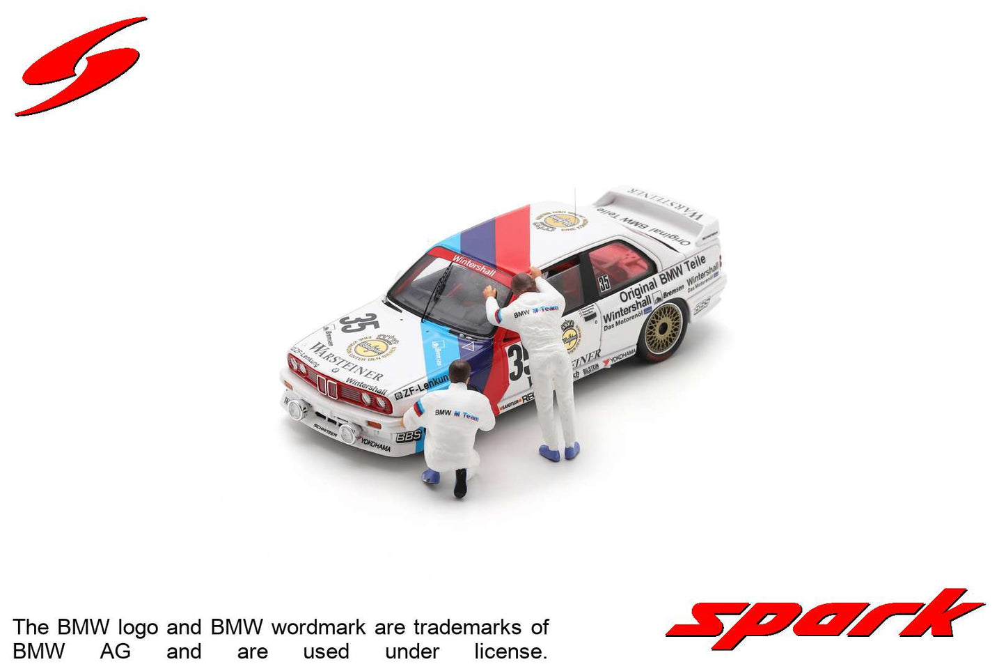 Spark 43NUR1989 1/43 BMW M3 E30 No.35 Winner 24H Nürburgring 1989 R. Ravaglia - E. Pirro - F. Giroix