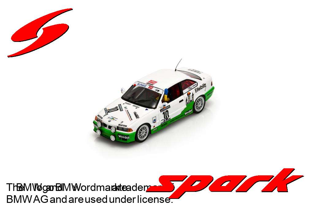 Spark 43NUR1996 1/43 BMW M3 E36 No.10 Winner 24H Nürburgring 1996 J. Scheid - S. Reck - H. Widmann