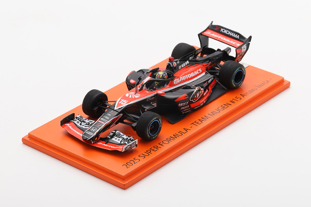 15 岩佐 歩夢 Ayumu Iwasa TEAM MUGEN SUPER FORMULA 2025 SF23 Spark 43SF2515